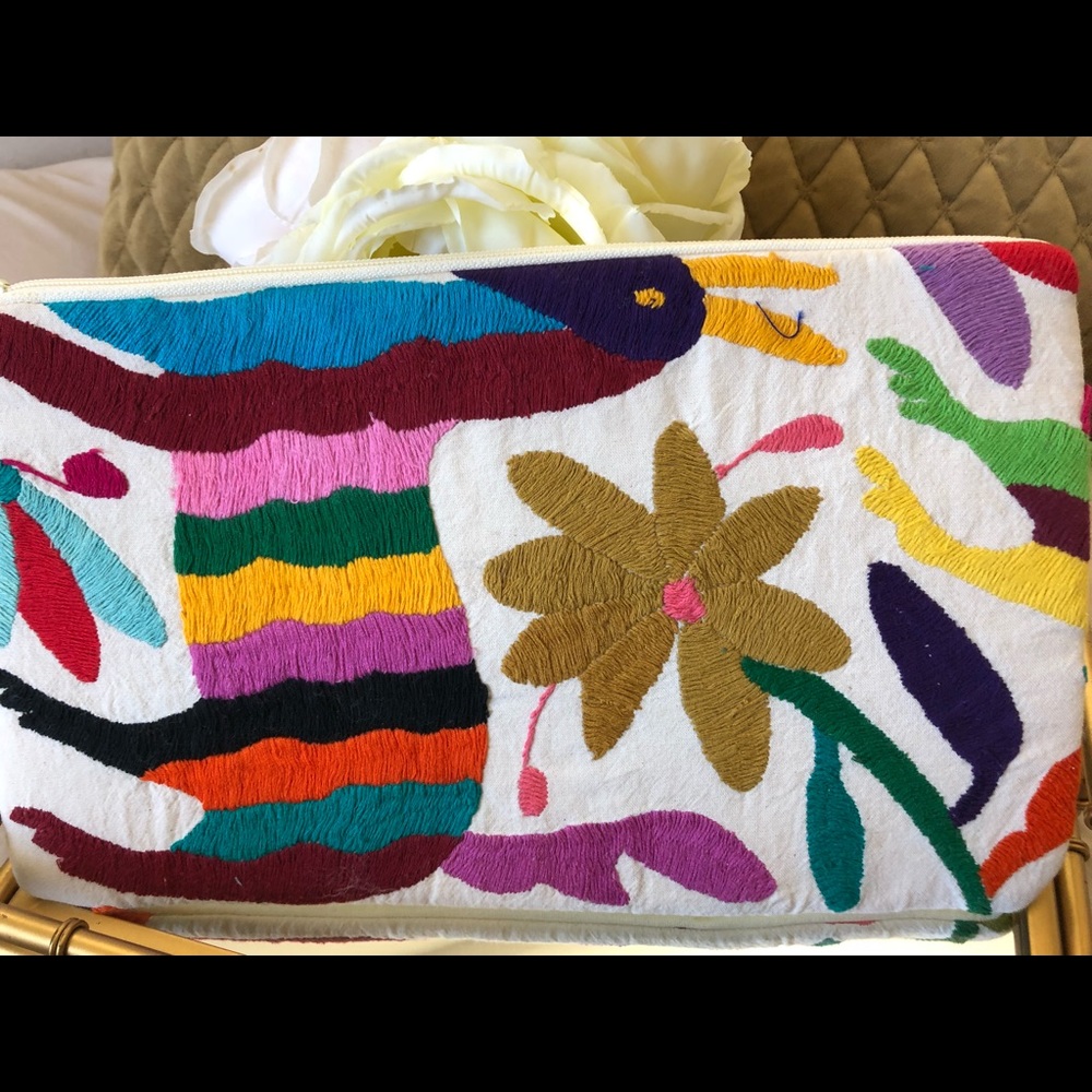 Mexican embroidered clutch New